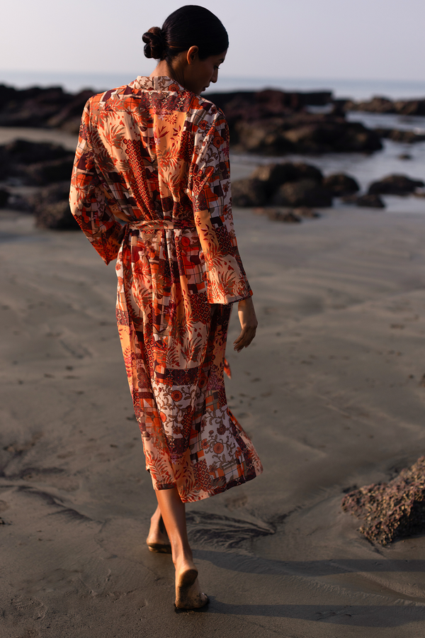 Carla at golden hour robe