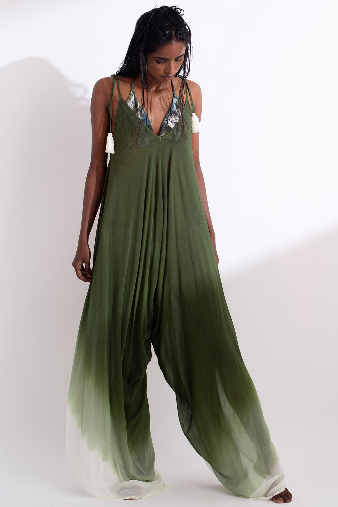 Olive Ombre Jumpsuit –