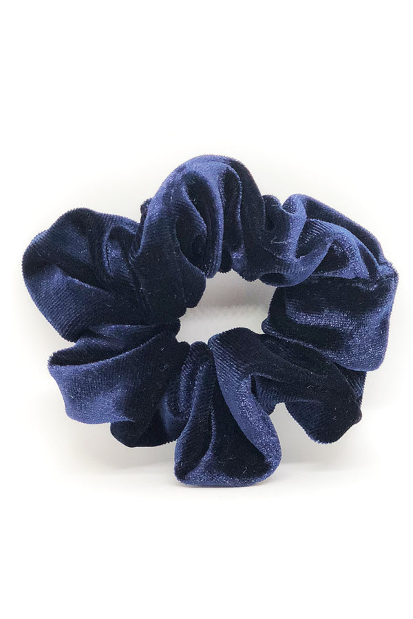Velvet Scrunchie- Oxford Blue