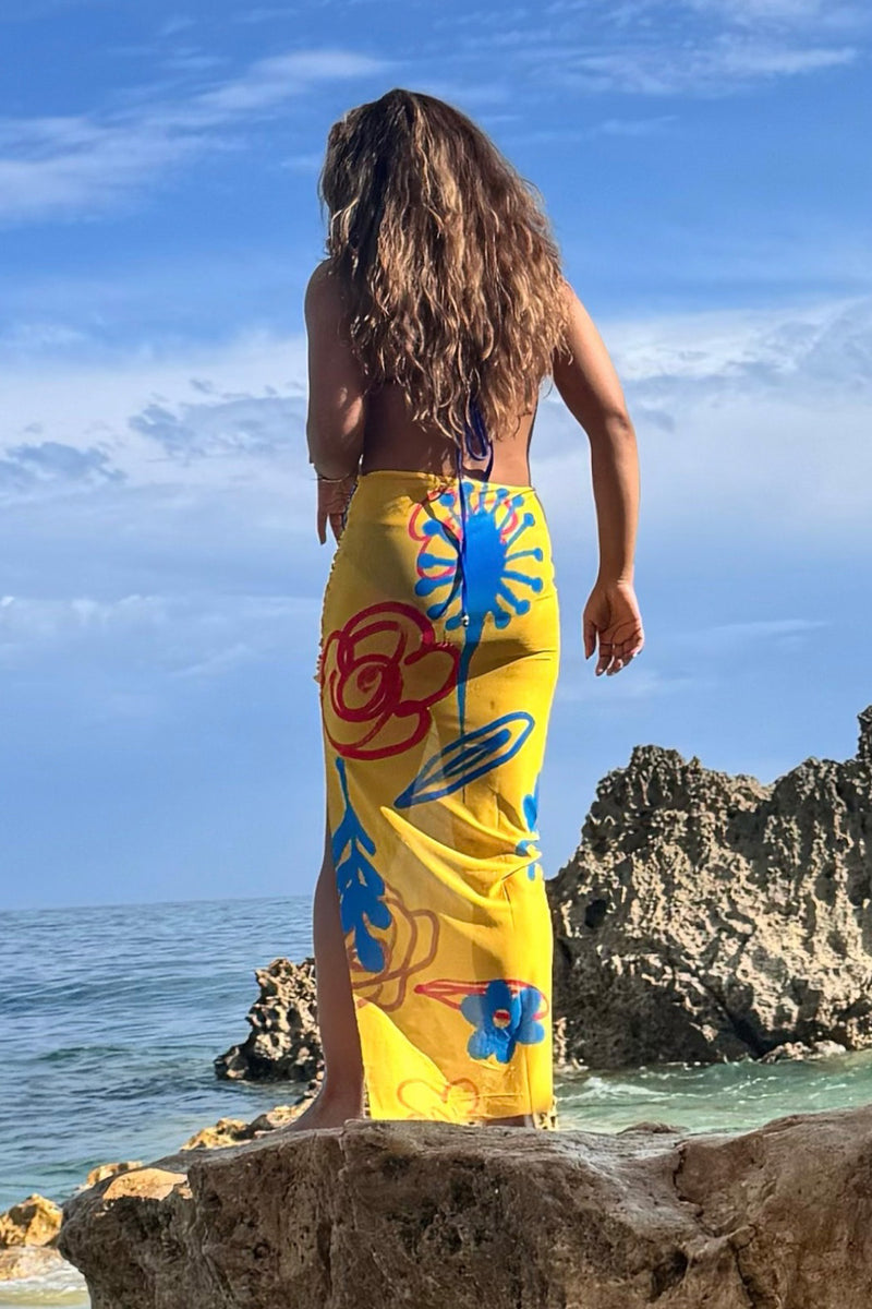 Nostalgic Sunshine sarong skirt