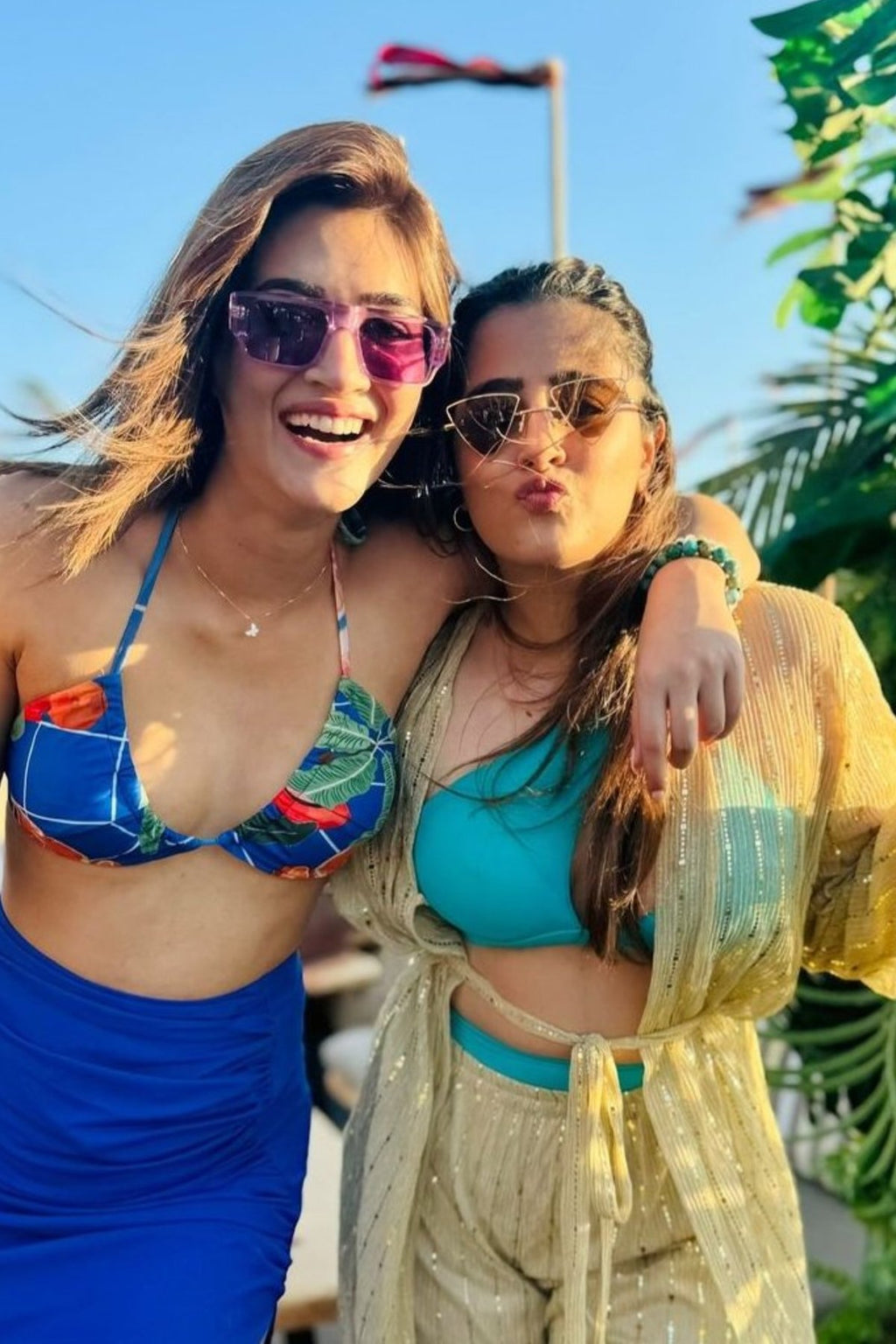 Nupur Sanon in Glistening Gold Duster and Short Set – Flirtatious