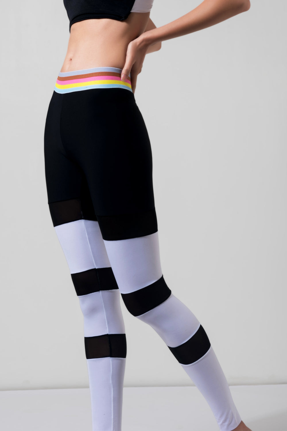 Thigh stripe leggings hotsell