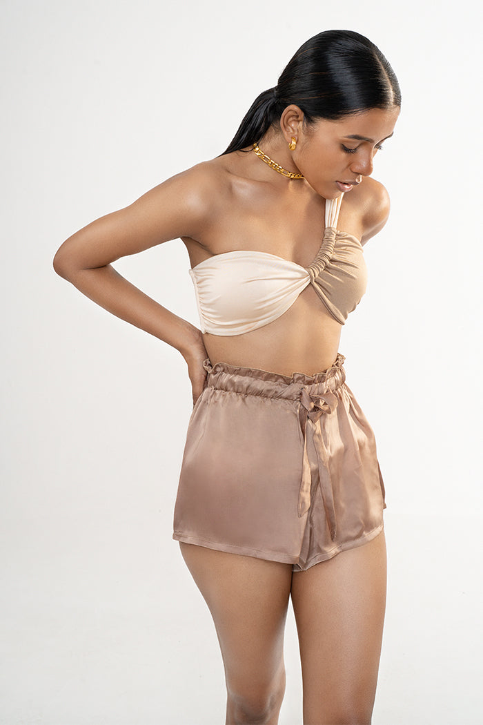 Copper dusted shorts