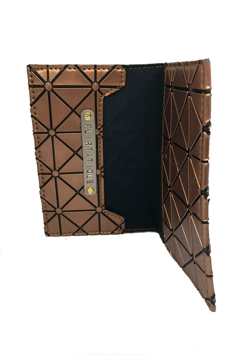 Leaving On A Jet Plane Passport Cover - Cubic Gold