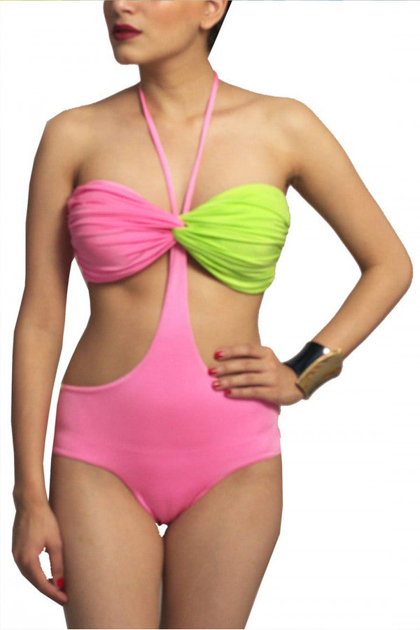 Sophie Choudry In Our Pink Panther Monokini