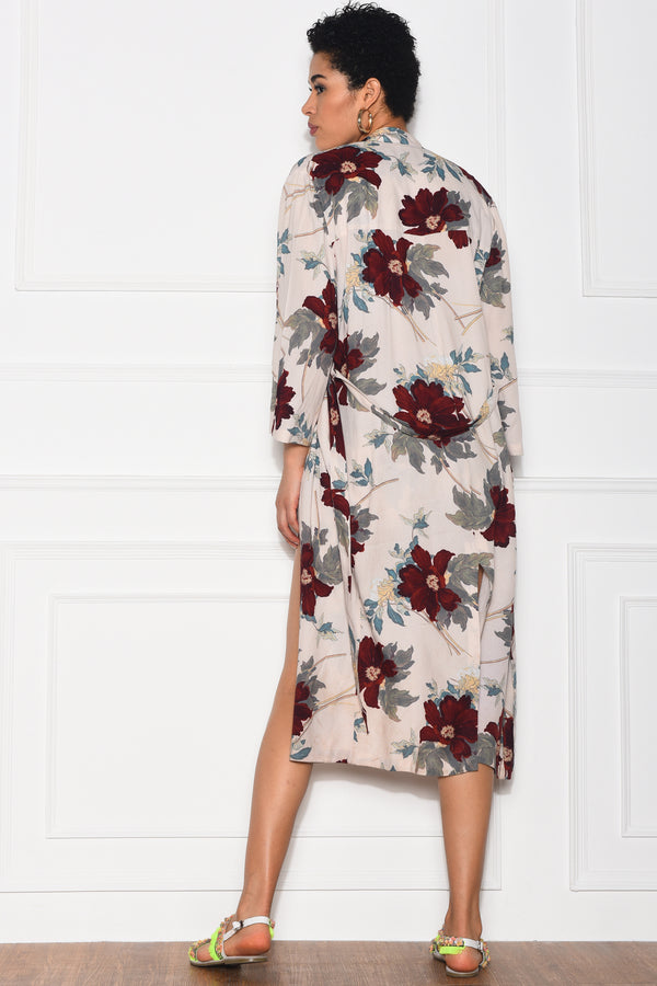 Take Me Over Floral Duster And Shorts