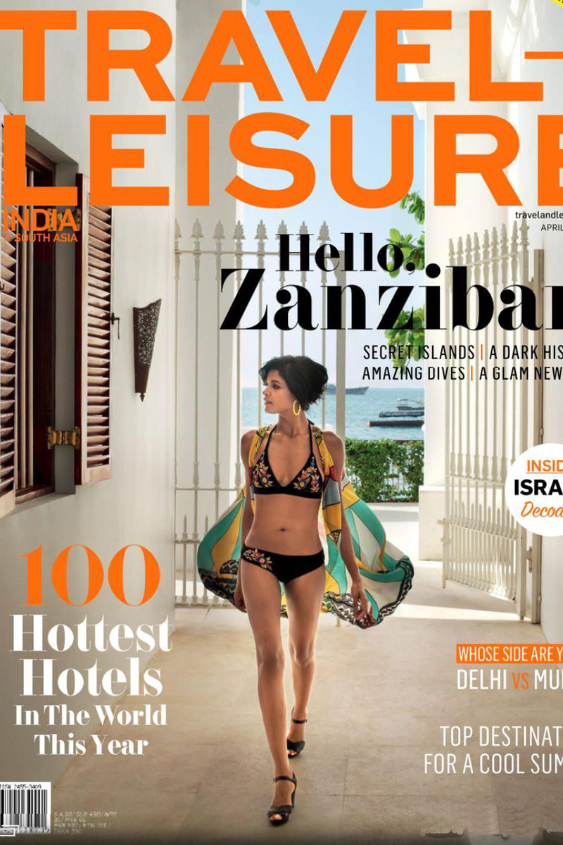 Travel And Leisure Cover In Our Velvet Embroidered Bikini