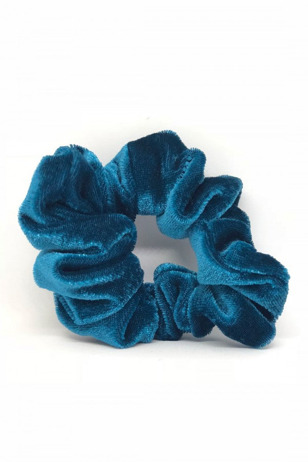 Velvet Scrunchie- Oxford Blue